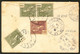 Lettre Enveloppe Entier 5c (N°27) + 24(3) + 25 + 45, Obl Cad Sept Pagodes Tonkin Déc 1908 Pour La Tunisie Avec Réexpédit - Other & Unclassified