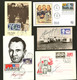 Lettre Conquête De L'Espace. 1965-1970, Photos, Cartes Illustrées, EP, 20 Ex Tous Avec Autographes Dont Gagarine, 1 Croq - Collections (en Albums)