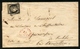 France N° 3 S/Lettre Obl. Grille + Càd ROUGE Bureau Central 11 Août 49 - Signé - 1849-1850 Ceres