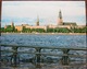 Riga Latvia Komsomolskaya Embankment. The River Daugava. USSR Postcard - Latvia