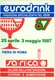 1987 , ITALIA , TARJETA CONMEMORATIVA , EURODRINK , MATASELLOS ESPECIAL , VINO , BEBIDAS , RETAURACIÓN - 1981-90: Marcofilia