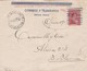 SOBRE ENTERO POSTAL N°5 154 SOBRECARGA AZUL USO OFICIAL SIN VALOR POSTAL-CIRCULADO BERNASCONI A BAHIABLANCA 1940 - BLEUP - Postal Stationery