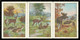 Set Of 6 German Poster Stamp Reklamemarke Vignette Erinnofili Publicité DEER, HIRSCH, CERVO, CERF, Set 1 - Very Rare ! - Erinnophilie