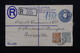 MALTE - Entier Postal + Complément En Recommandé De Valletta Pour Marseille En 1933 - L 20903 - Malte