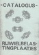 CATALOGUS RIJWIELBELAS-TINGPLAATJES - Plaques D'immatriculation