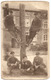 BERTRIX Equipe Ouvriers Brigade Télégraphiste Téléphone Sur Poteau - Photographe A. Lesontants - Carte Photo - Bertrix