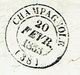 JURA 39 CHAMPAGNOLE LSC TAD 14 Du 20/02/1853 PC 713 Sur N° 14 TTB - 1849-1876: Classic Period