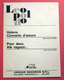 LEOPOLDO POUR DEUX ALE' RAGAZZI JAGUAR 1963 PROMOCARD - Autogramme