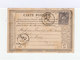 Sur Carte Postale Type Sage 15 C. Gris CAD Le Mans 1896. CAD Destination Crest. Correspondance. (1022x) - 1877-1920: Semi Modern Period