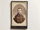 Cdv Photo Portrait Soldat Militair Staff Secretary Francais Uniform Foto J. Barco Nancy - Guerre, Militaire