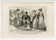 Italy Peasants Shepherd  Fashion Costume Clothing Antique Engraving 1859 - Estampes & Gravures