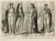 Ancient Greece Antiquity Sparta Troy Athens Fashion Costume Clothing Antique Engraving 1859 - Estampes & Gravures