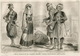 Greece Mercenary Greek Fashion Costume Clothing Antique Engraving 1859 - Estampes & Gravures