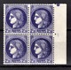 FRANCE 1938 - BLOC DE 4 TP / Y.T. N° 375a - NEUFS** - Unused Stamps