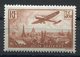 RC 11270 FRANCE PA N° 14 - 3f50 BRUN JAUNE AVION SURVOLANT PARIS COTE 125€ NEUF ** MNH TB - 1927-1959 Mint/hinged