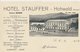 Factuur / Brief Hohwald 1937 - Hotel Stauffer - 1900 – 1949