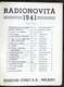 Musica Spartiti - Radionovità 1941 - 20 Nuove Canzoni - Pianoforte E Canto - Non Classificati