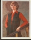 K. USSR Soviet Russia 1979 Women Fashion Vest Pattern With Needles On The Backside Size 6"x7" - Mode