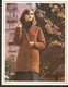 K. USSR Soviet Russia 1979 Women Fashion Jacket With Hood Pattern With Needles On The Backside Size 6"x7" - Mode