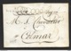 Haut Rhin-Lettre-Marque Linéaire 66 HUNINGUE-Pour Colmar - 1701-1800: Précurseurs XVIII