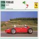 Ferrari 246 F1 Grand Prix (1958)  -  Voiture De Course   -  Fiche Technique/Carte De Collection - Grand Prix / F1