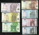 LOT DE 7 BILLETS ECHANTILLON 5/ 10/ 20/ 50/ 100 /200 /500 EUROS . NEUFS . - Autres & Non Classés