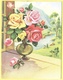 Tematica - Fiori - Rose - Mazzo Di Rose Su Davanzale - Not Used - Roses