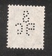 Perfin/perforé/lochung Switzerland No YT166 1918 Hélvetie Assise Avec épée  SB  G  Schweizerische Bankgesellschaft - Perforés