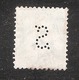 Perfin/perforé/lochung Switzerland No YT122 1908 Hélvetie Assise Avec épée  S "Schweiz" Allgemeine Versicherungs - Perforadas