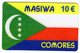 FRANCE PREPAYEE SAM TELECOM MASIWA Année 2003 DRAPEAU COMORES - Comoros