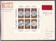 DDR - 1988 - Michel Nr. 3215/20 - Kleinbogen - Einschreiben Eilsendung Expres - FDC - 20 Euro - Gebruikt