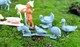 Rare Lot De Petites Figurines Animaux Et Personnages De La Ferme  Publicitaires La Roche Aux Fées - Toy Memorabilia