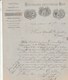 Facture Lettre Illustrée 28/9/1869 AUPECHE Verrerie CHALON Sur Saône Saône Et Loire Timbre Napoléon  à Epinac - 1800 – 1899