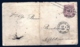 ENTIER POSTAL ALLEMAGNE SUR LETTRE- HAMBOURG 1869- TIMBRE ROSE 1 Gr- 2 SCANS - Entiers Postaux