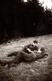 Photo Originale Gay & Playboy - Confession Sur Gazon D'un Couple De Jeunes Garçons En Tenues Militaires Ou Pas Vers 1940 - Personnes Anonymes