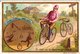 0395  Liebig 6 Cards-Puzzles-Hidden Objects-Word Pictures-Rebus-Bicyclette-  C1893 Litho- - Liebig