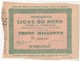 Billet Loterie 1904 / Loterie Ligue Du Nord Tuberculose - Biglietti Della Lotteria