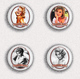 35 X Sandra Dee Movie Film Fan ART BADGE BUTTON PIN SET 1 (1inch/25mm Diameter) - Films