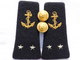 TRES BEAUX ANCIENS MANCHONS CONTRE AMIRAL  MARINE NATIONALE + 2 BOUTONS. - Uniformes