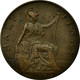 Monnaie, Grande-Bretagne, George V, 1/2 Penny, 1917, TB, Bronze, KM:809 - C. 1/2 Penny