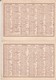 Calendrier : Petit Format Publicitaire : UNIC : La Chemise De L'homme Chic -1955 ( Format 10,8cm X 7,9cm ) 2 Volets - Petit Format : 1941-60