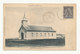 SPM 1906 - 10 Cts Noir S/lilas (YT 63) Sur CPA Eglise De Miquelon Postée De St Pierre Pour Granville - Lettres & Documents