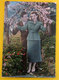 Coppia Innamorati Sotto Albero In Fiore Cartolina 1955 - Couples