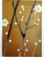 #12  Japanese Plums - Gold-Bronze Color - Japan Big Size Postcard - Alberi