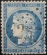 FRANCE Y&T N°60A Cérès 25c Bleu. Oblitéré Losange GC. N°2574 - 1871-1875 Ceres
