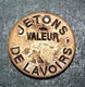 Jeton De Nécessité De Lavandière Parisienne "Jetons De Lavoirs - Valeur" Paris - Wash-house Token - Monétaires / De Nécessité