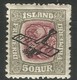 ISLANDE Poste Aérienne N°2 50 Aur NSG, Cote 52€ - Poste Aérienne