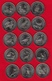 Turkey Set Of 15 Coins: 1 Kurus 2018 "Anatolian Birds" UNC - Turquie