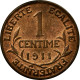 Monnaie, France, Dupuis, Centime, 1911, Paris, SPL, Bronze, KM:840, Le - A. 1 Centime