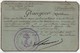 Carte De Circulation Militaria WWI 1917 Marine Artillerie Navale Toulon Marseille Cachet - 1914-18